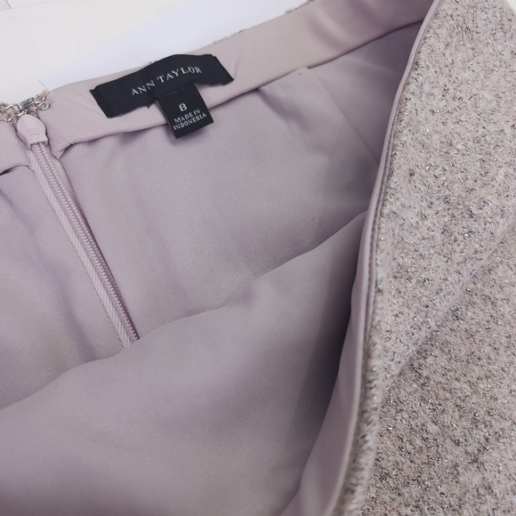 Ann Taylor Rayon Wool Blend Skirt Sz 8 - Picture 3 of 12